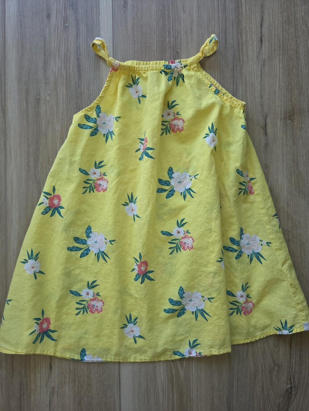 4t Old Navy Yellow Floral Swing Dress
